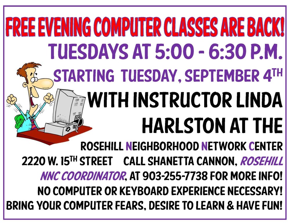 Free Evening Computer Classes Are Back