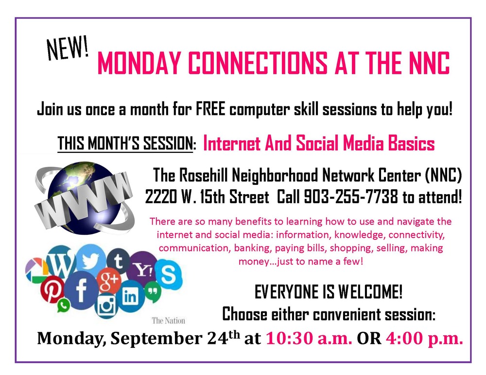 NNC Monday Connections Flyer September 2018
