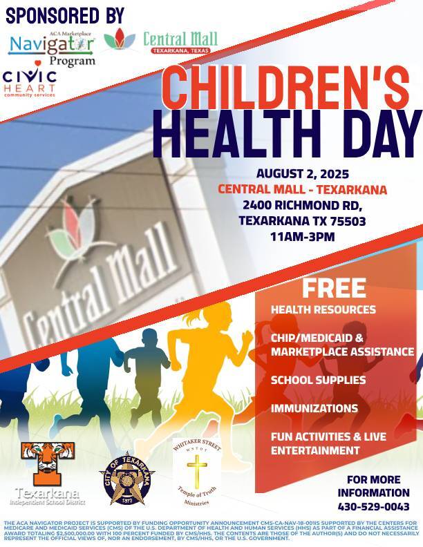 Health Fair Flyer. All information as listed below.