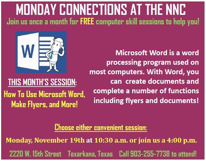 NNC Monday Connections November 2018.JPG