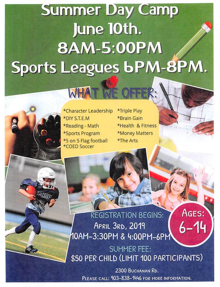 Summer Camp Registration Starts Housing Authority Of Texarkana Texas