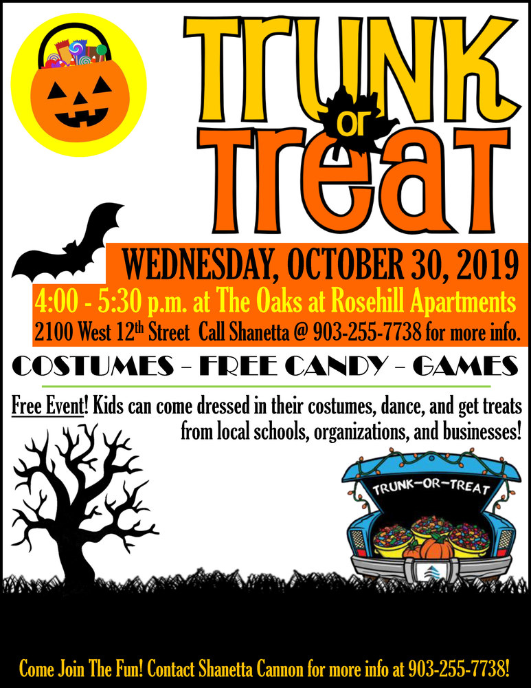 Trunk Or Treat 2019 Flyer