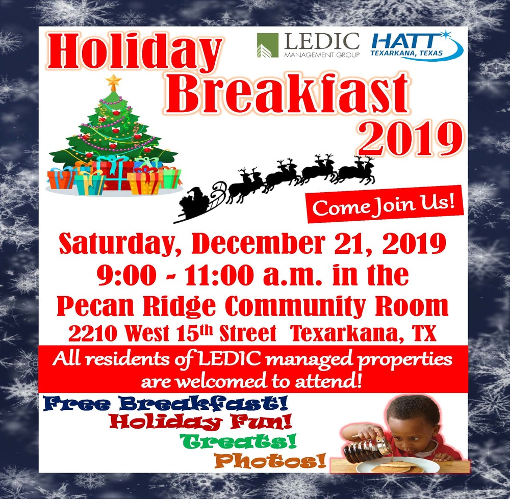 Holiday Breakfast Flyer 2019
