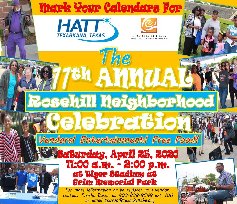 11th Annual Rosehill Celebration 2020 - Save the Date