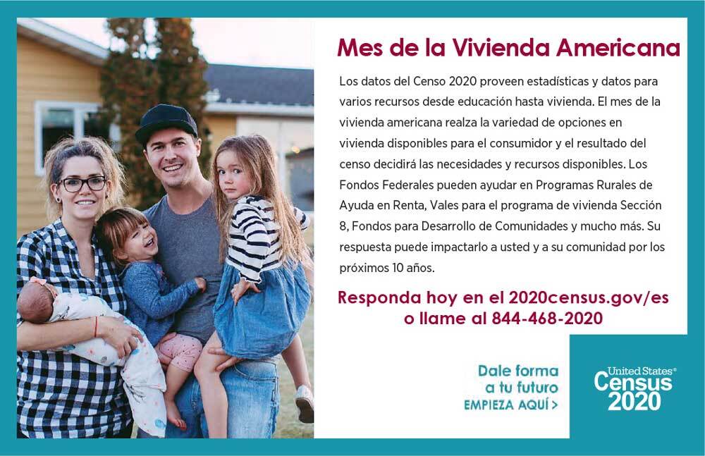 American Housing Month Flyer in Spanish, same as information listed above