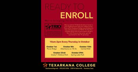 2020-10-15 - Texarkana College TRIO Program Mobile Unit - Village  Communities of Texarkana, Texas