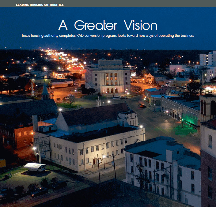 A Greater Vision. Leading Housing Authorities. Texarkana City Drone View