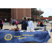 Two women standing behind a table that reads &quot;Greater Texarkana Branch&quot;