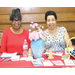 two ladies at booth