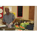 Man cutting watermellons