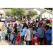 A crowd of people celebrating Halloween