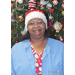 Woman Smiling with Santa Hat