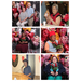 thumbnails of people posing in front of Valentine's day backdrop with heart balloons