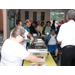 Buffet lunch being served to guests