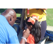 A child getting her face painted