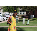 a little girl outside walking