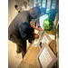  Two men signing a banner at the Grand Opening of Waterview Crossing. 